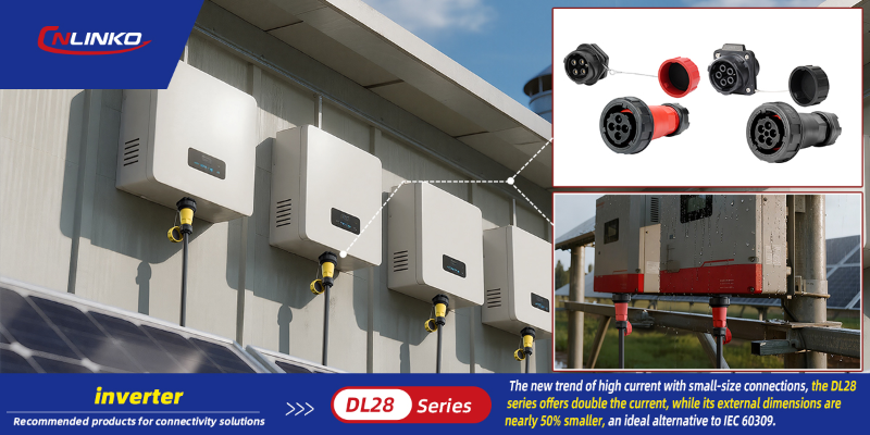 CNLINKO DL28 Connector Outperforms IEC60309 Plugs for Inverters